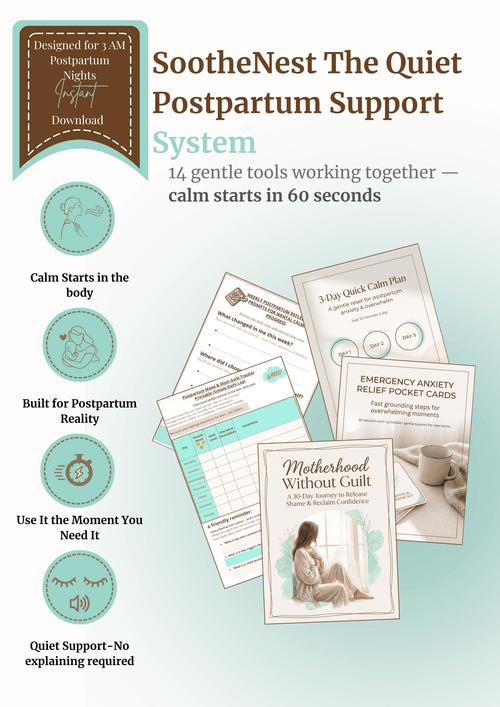 You love your baby. But anxiety, guilt, and overwhelm keep you awake at 3 AM. - SootheNest