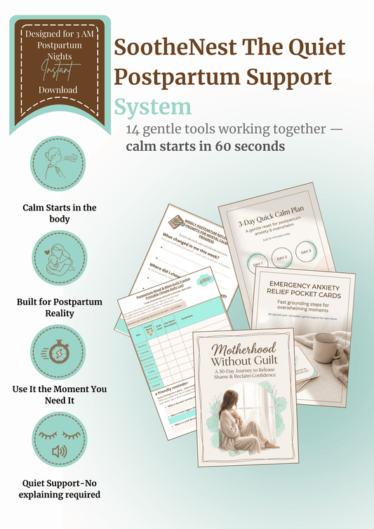 You love your baby. But anxiety, guilt, and overwhelm keep you awake at 3 AM. - SootheNest